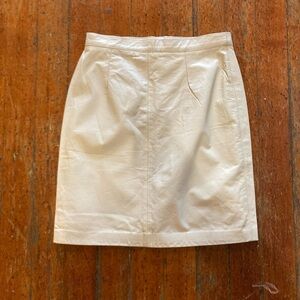 Real Leather Moto Skirt Vintage 80s